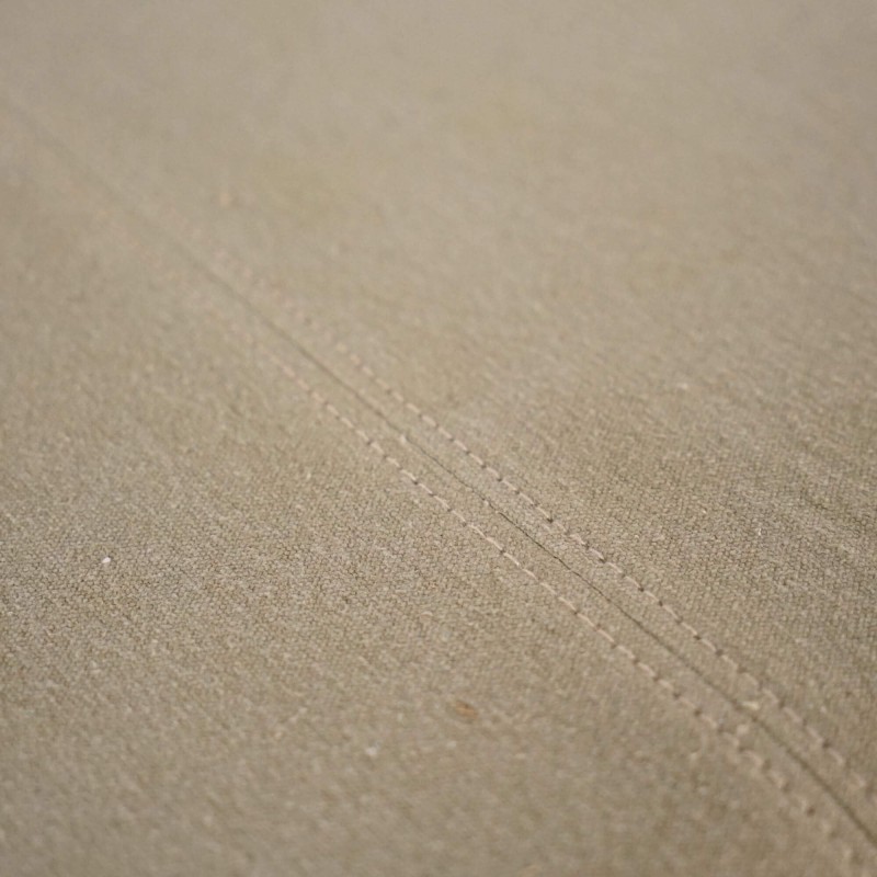 Banc en bois massif et tissu kaki - Soline