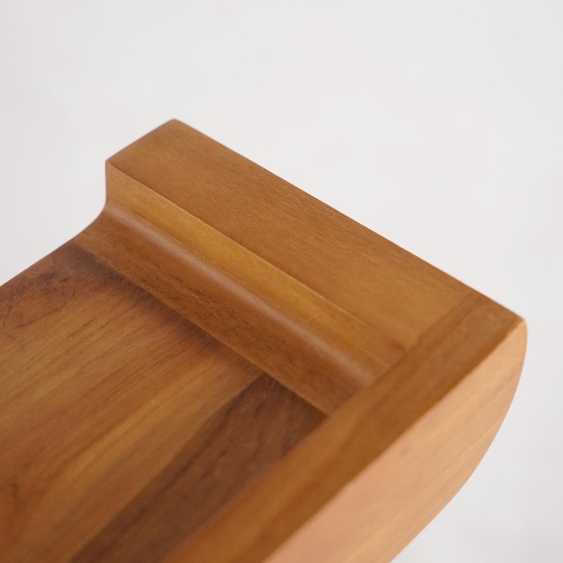 Etagère murale en bois de teck massif 90 cm