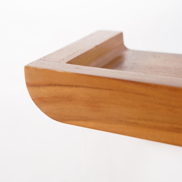 Etagère murale en bois de teck massif 120 cm