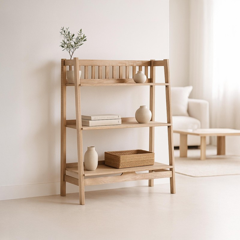 Étagère d’appoint en bois massif - Arden