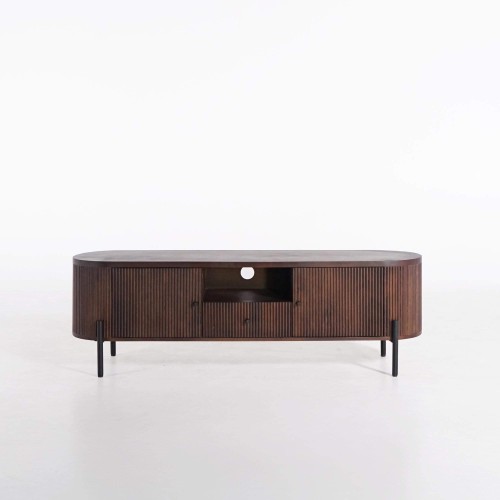 Meuble TV 160 cm en bois de manguier - Sohana