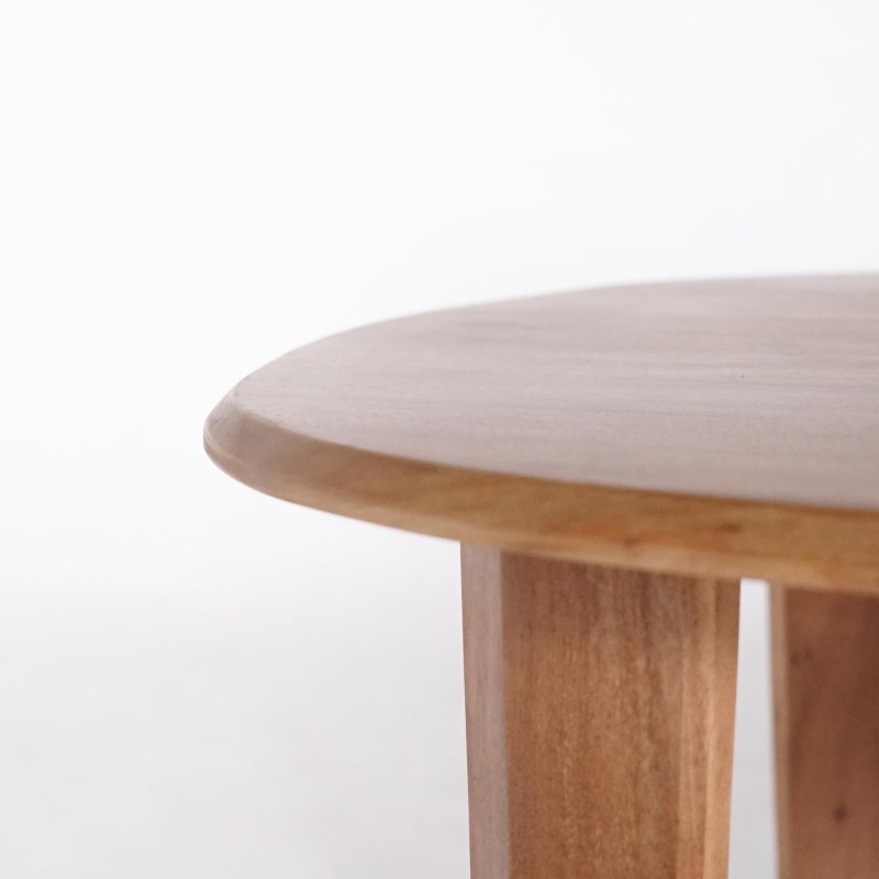 Table à manger ovale en bois massif de manguier - Orama