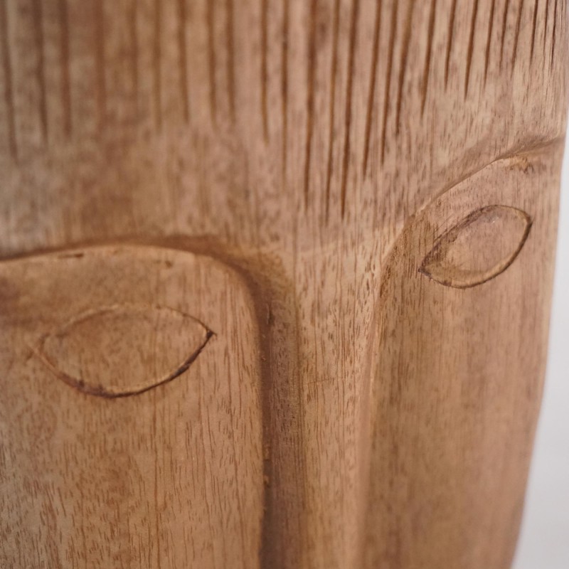 Statue décorative en bois sculpté 53 cm - Mana