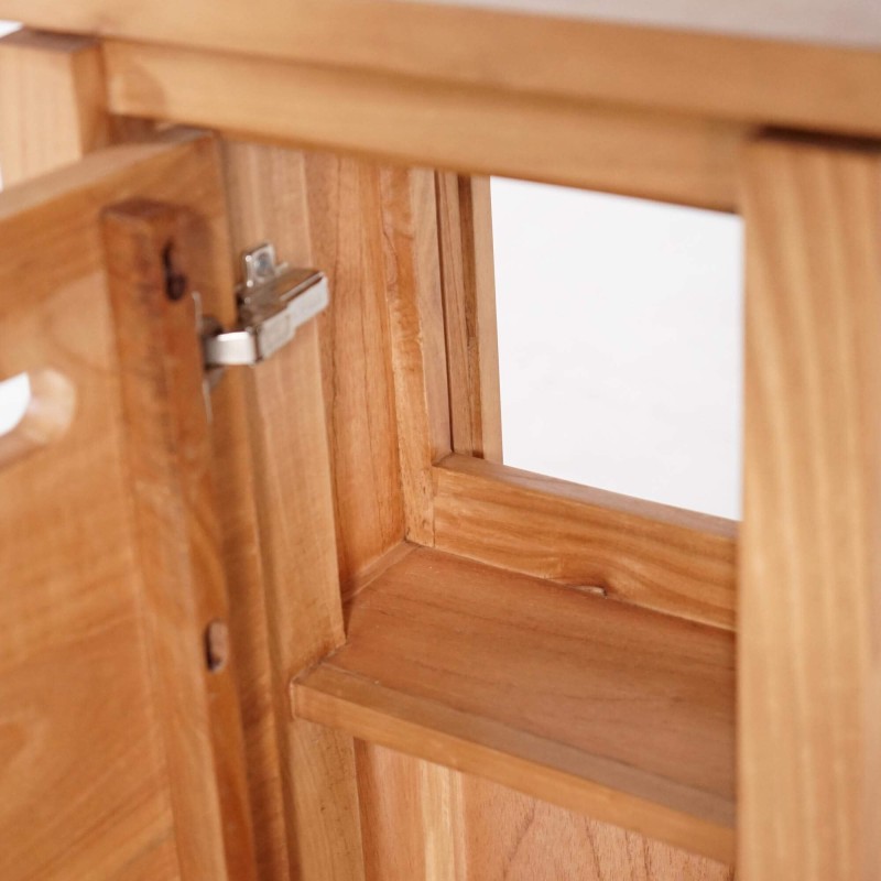 Meuble lave mains en bois massif - Azur