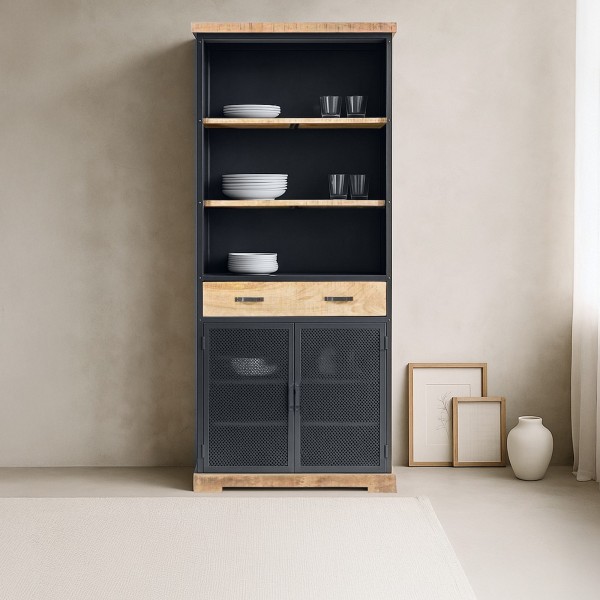 Bibliothèque en bois et métal - Cambridge