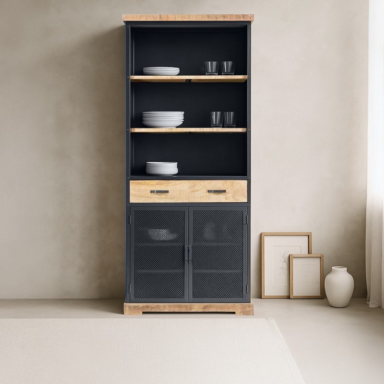 Bibliothèque en bois et métal - Cambridge