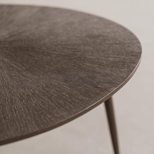 Table basse en métal couleur bronze (lot de 2) - Nesso