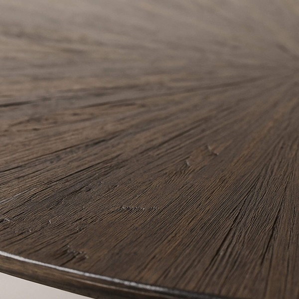 Table basse en bois de teck forme organique couleur marron - Ovo