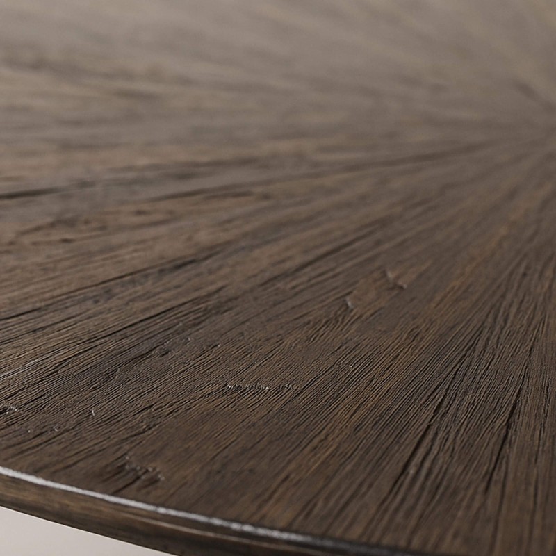 Table basse en bois de teck forme organique couleur marron - Ovo