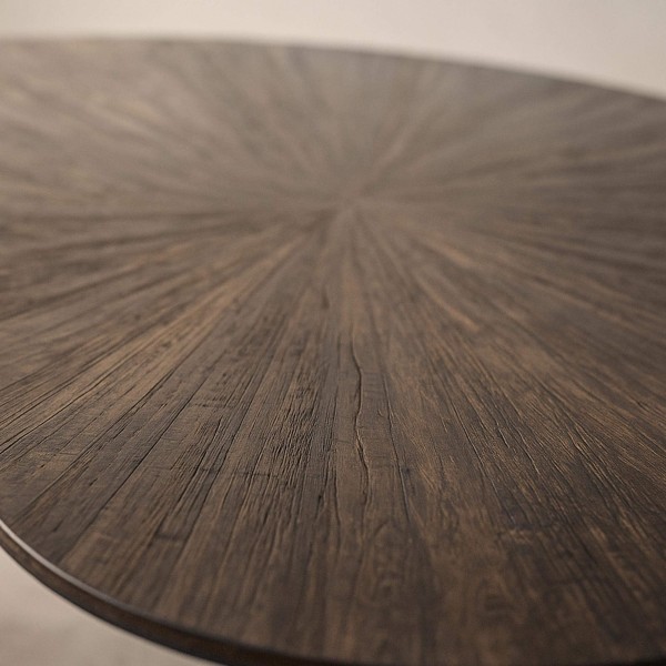 Table basse en bois de teck forme organique couleur marron - Ovo