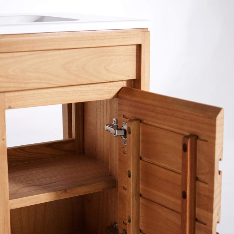 Meuble de salle de bain avec vasque encastrée 80 cm - Ashwini