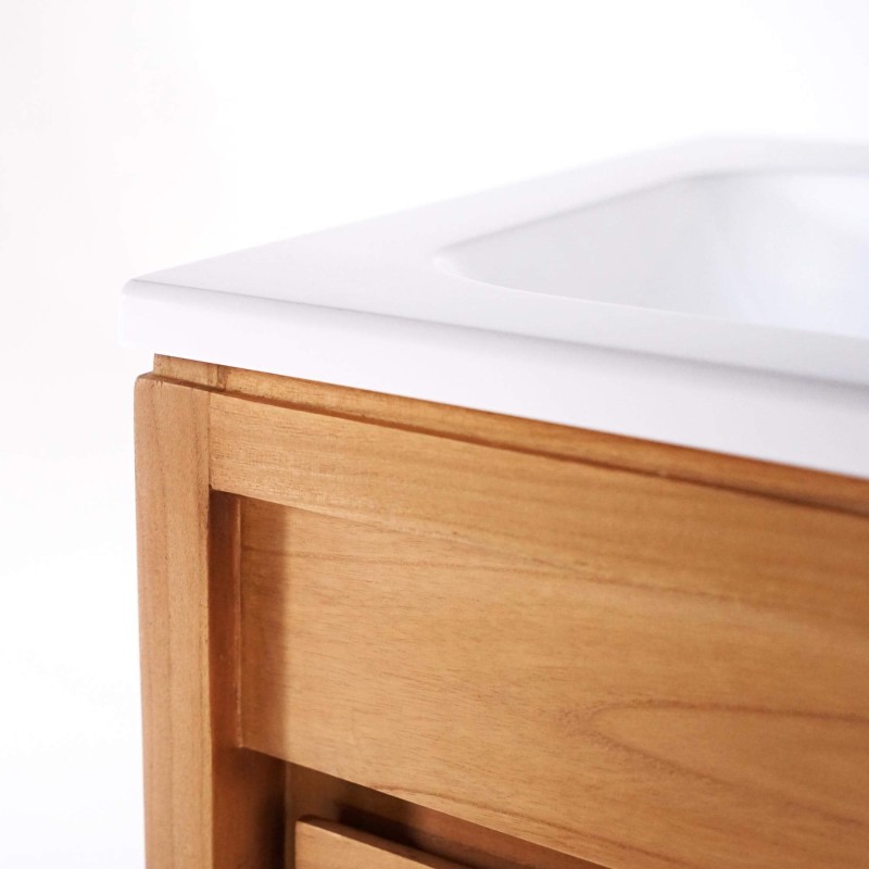 Meuble de salle de bain avec vasque encastrée 120 cm - Ashwini