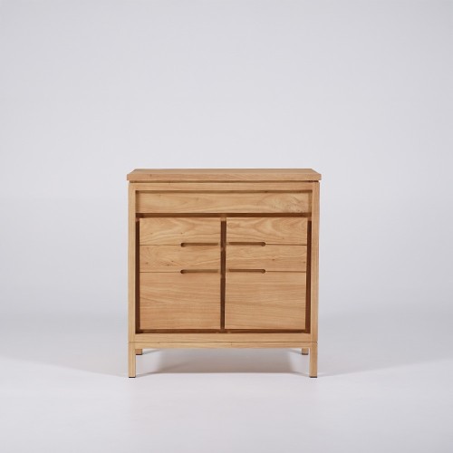 Meuble sous vasque en bois massif 80 cm - Ashwini