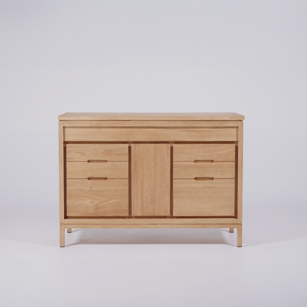 Meuble sous vasque en bois massif 120 cm - Ashwini