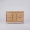 Meuble sous vasque en bois massif 120 cm - Ashwini