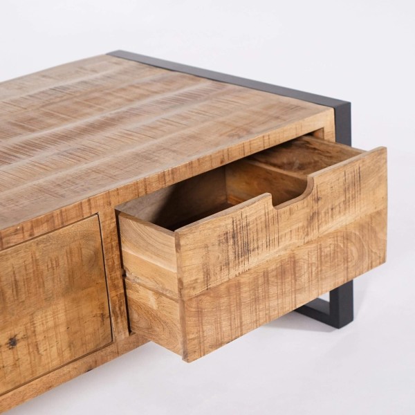 Table de salon en bois massif de manguier - Kansas