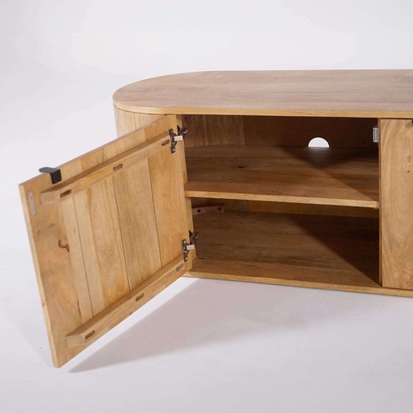 Meuble TV en bois massif 200 cm - Timea