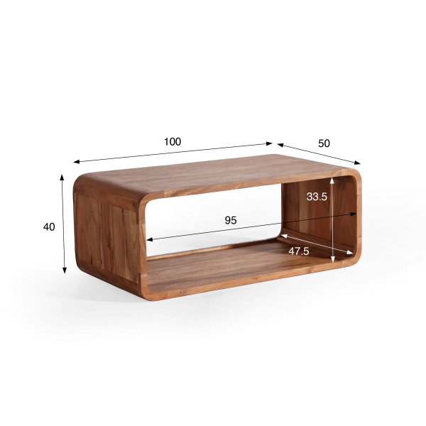 Table de basse en bois d'acacia - Onda