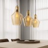 Luminaire en suspension design avec abat-jour en verre - Clara