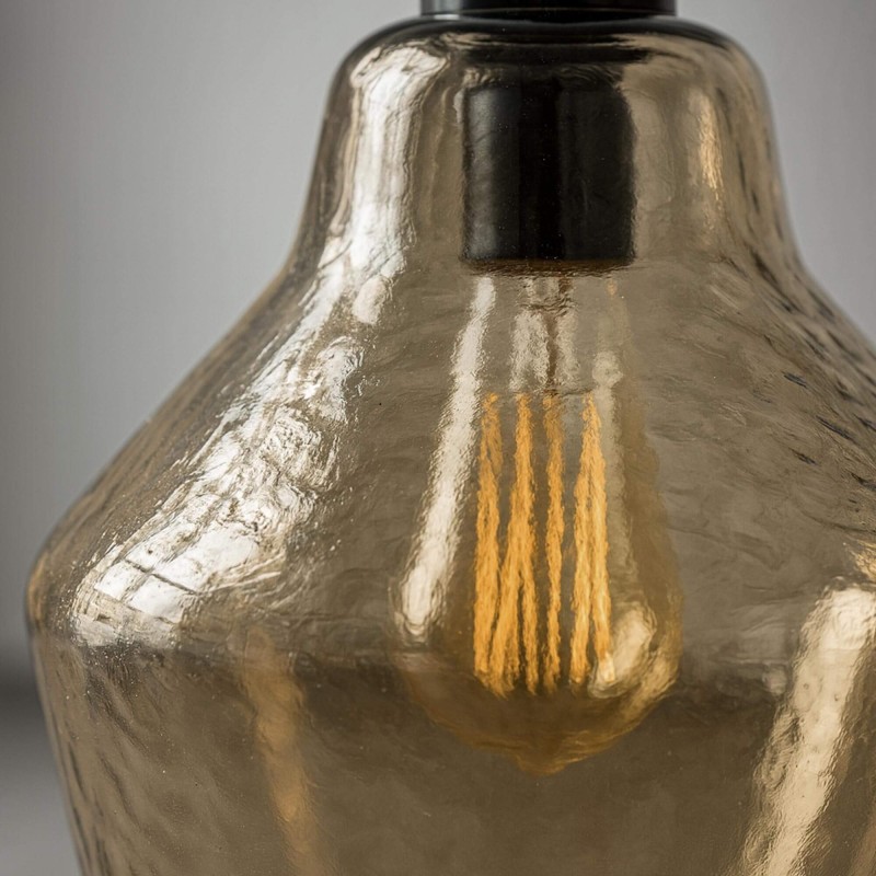 Luminaire en suspension design avec abat-jour en verre - Clara