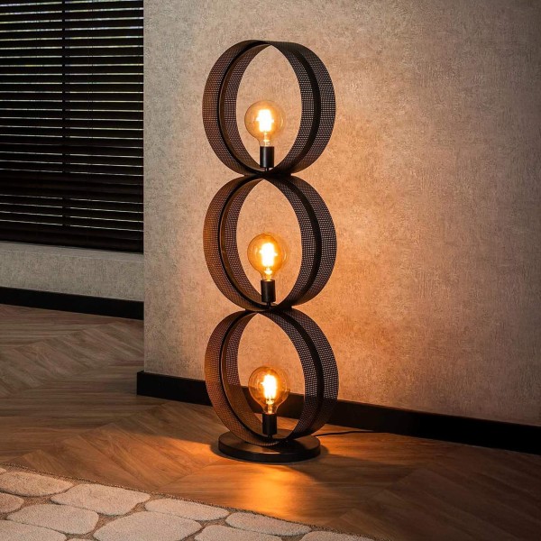 Lampe de salon en métal avec finition anthracite - Torre