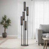 Lampadaire moderne à tubes LED 5 lumières - Vertigo