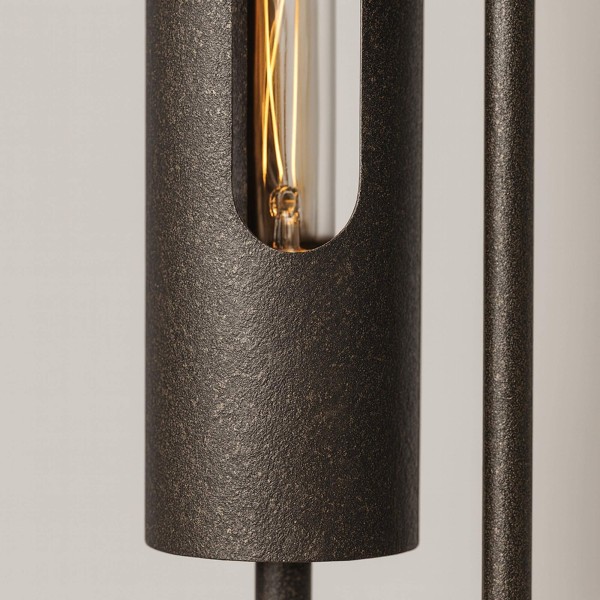 Lampadaire à poser design LED en métal noir - Nova