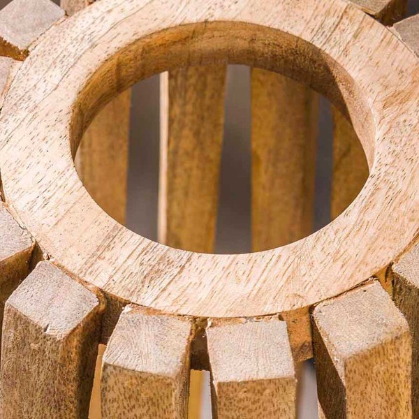 Lampe sur pied de salon en bois de manguier massif - Arken