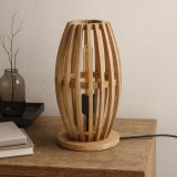 Lampadaire à poser en bois de manguier massif - Arken