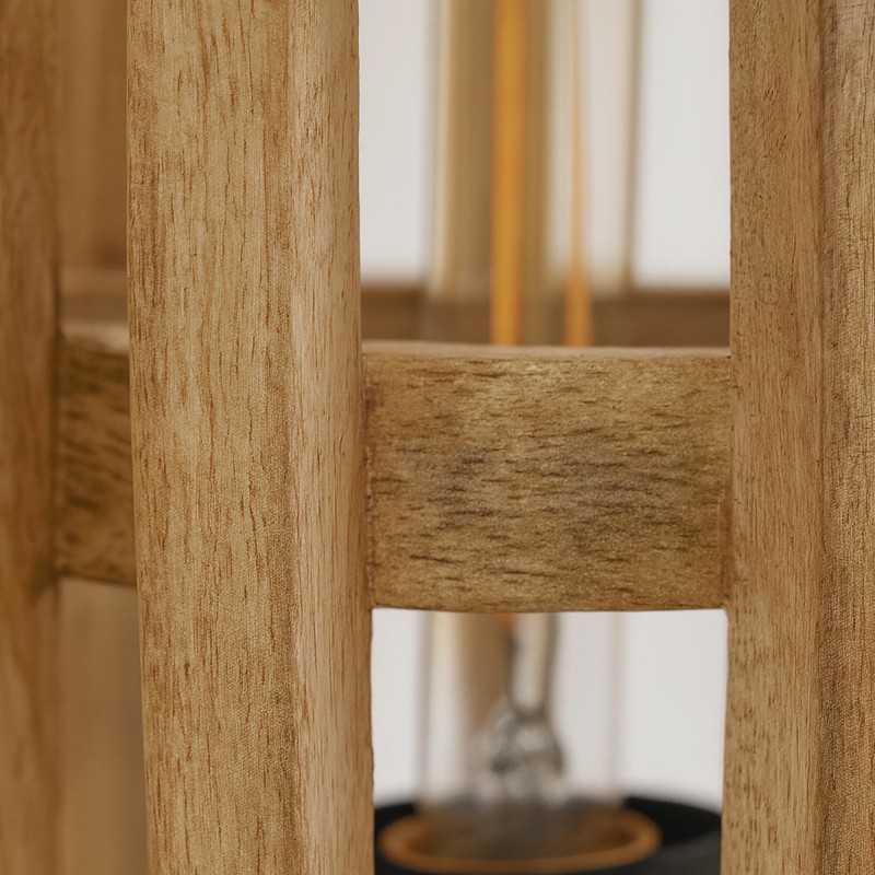 Lampadaire à poser en bois de manguier massif - Arken