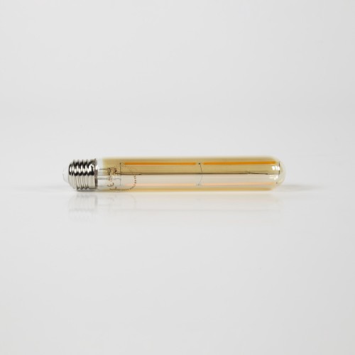 Ampoule tube LED à filament 18,5 cm lumière chaude (E27) , verre ambré [T32-L185]