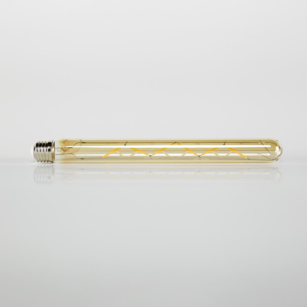 Ampoule tube LED à filament 30 cm (E27), verre ambré [T32-L300]