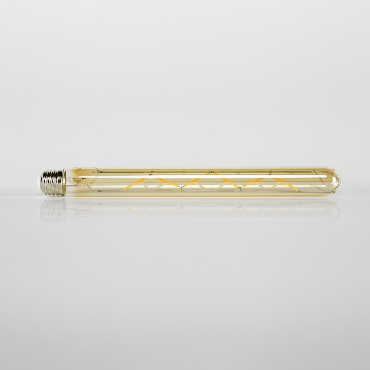 Ampoule tube LED à filament 30 cm (E27), verre ambré [T32-L300]