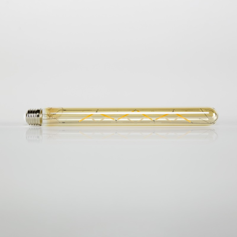 Ampoule tube LED à filament 30 cm (E27), verre ambré [T32-L300]