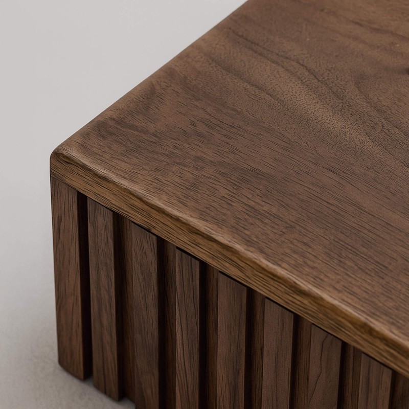 Table de chevet suspendue en bois massif d'acacia (lot de 2) - Nest