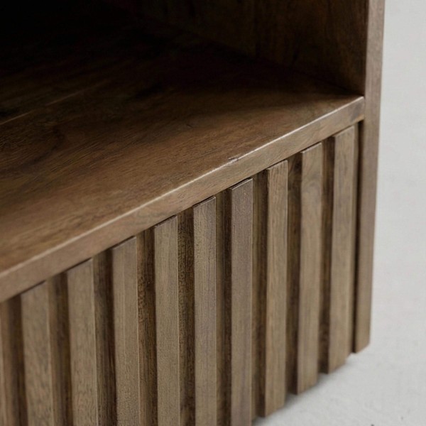 Table de chevet suspendue en bois naturel - Nest