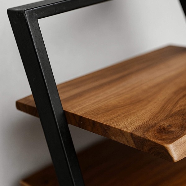 Table de chevet en bois massif d'acacia - Lean