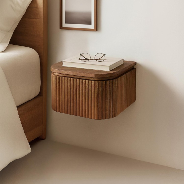Table de chevet en bois massif - Wave XS
