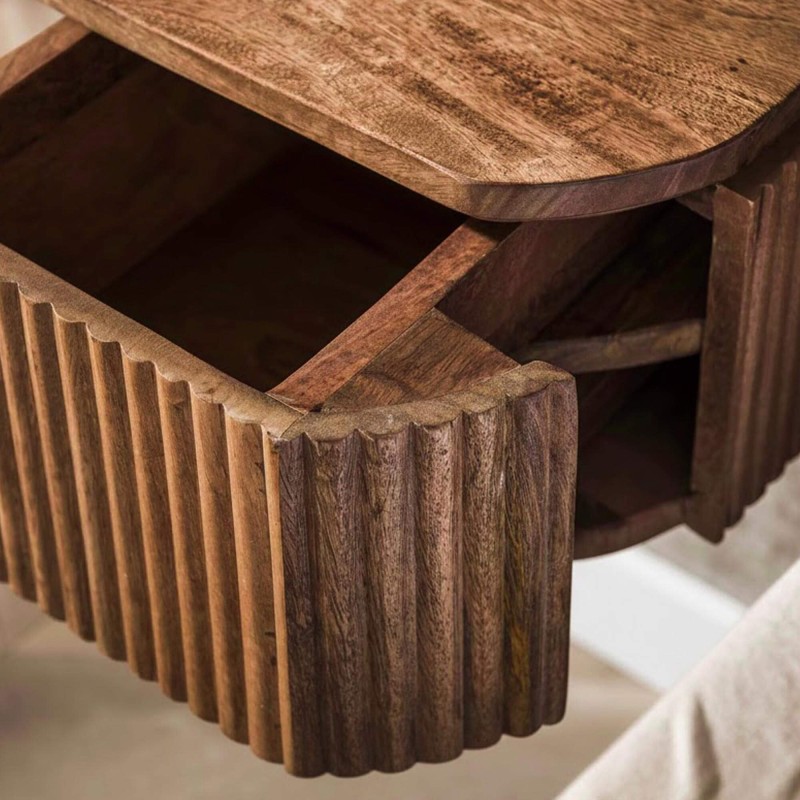 Table de chevet en bois massif - Wave XS