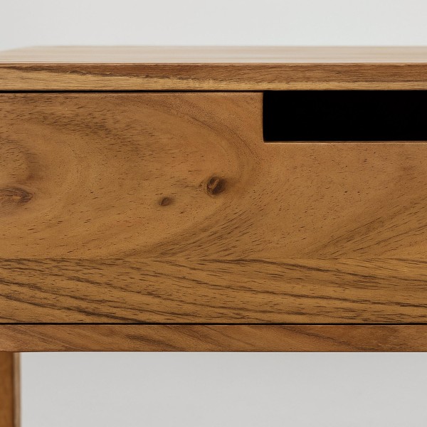 Table de chevet suspendue en bois massif d'acacia - Silent