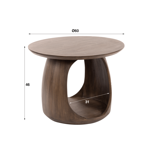 Bout de canapé en bois d'acacia massif - Origin