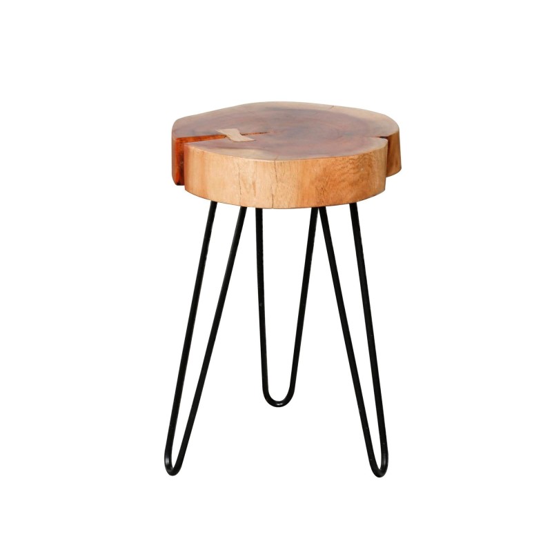 Table d'appoint en bois d'acacia massif (lot de 2) - Trunk