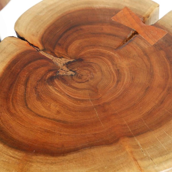 Table d'appoint en bois d'acacia massif (lot de 2) - Trunk