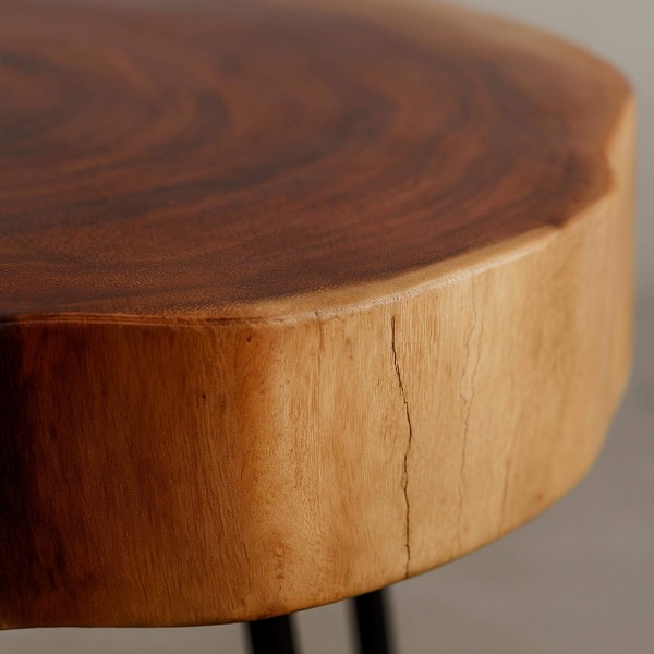 Table d'appoint en bois d'acacia massif (lot de 2) - Trunk