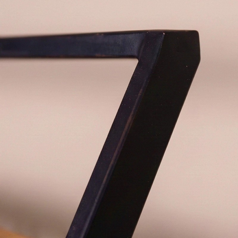 Porte manteaux mural en métal avec étagère en bois massif - Lean