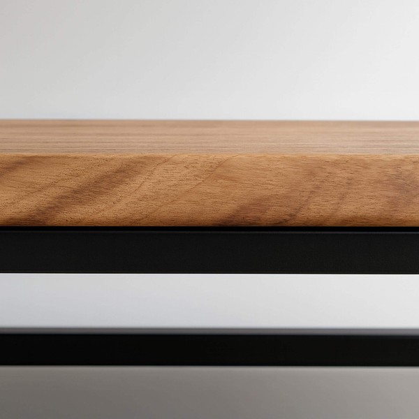 Porte manteaux mural style industriel en bois et métal - Custom