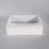 Vasque en céramique à poser, blanc brillant - Nova