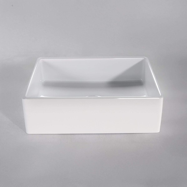 Vasque en céramique à poser, blanc brillant - Nova