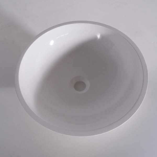 Vasque à poser en céramique, blanc brillant - Bora