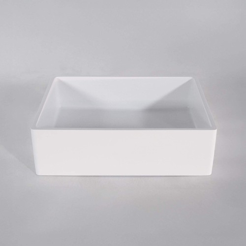 Vasque en céramique à poser, blanc mat - Nova